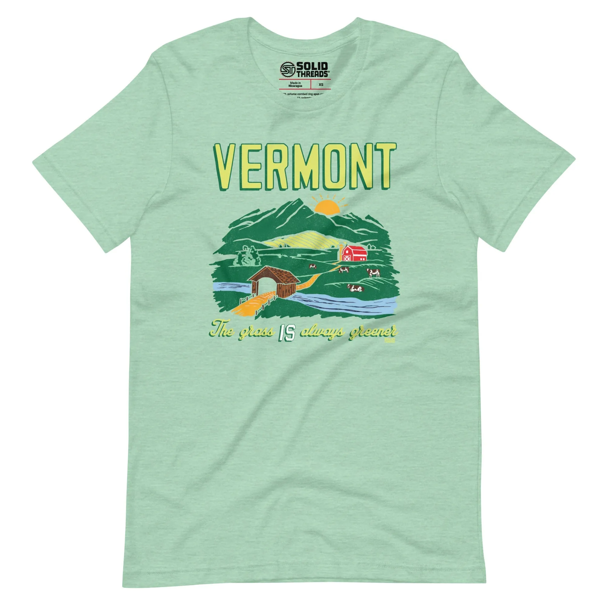 Vermont The Grass IS Always Greener Soft Style T-Shirt